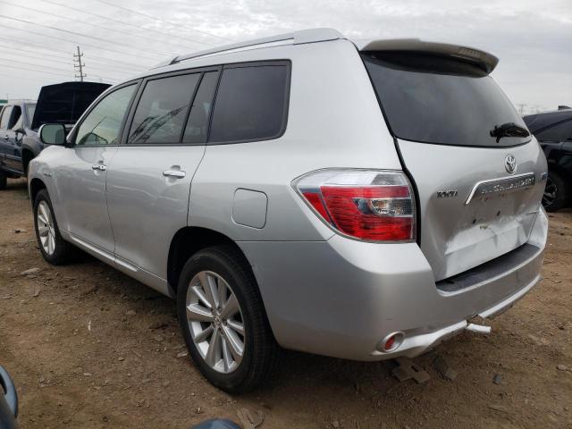 JTEEW44A382025873 - 2008 TOYOTA HIGHLANDER HYBRID LIMITED SILVER photo 2