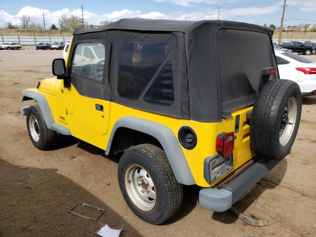 1J4FA291X4P747014 - 2004 JEEP WRANGLER / SE YELLOW photo 2