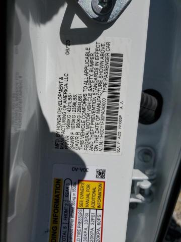 1HGCY1F30PA043000 - 2023 HONDA ACCORD EX WHITE photo 12