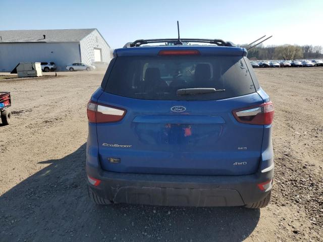 MAJ6P1CLXJC169496 - 2018 FORD ECOSPORT SES BLUE photo 6