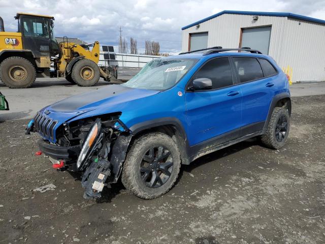 1C4PJMBXXJD509312 - 2018 JEEP CHEROKEE TRAILHAWK BLUE photo 1