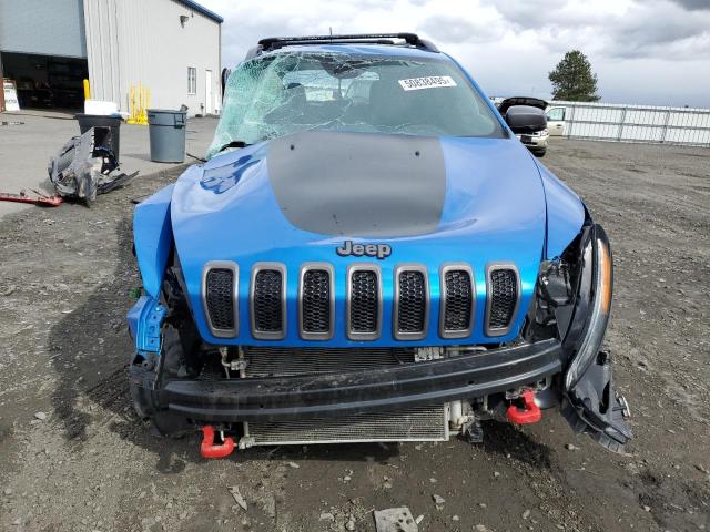 1C4PJMBXXJD509312 - 2018 JEEP CHEROKEE TRAILHAWK BLUE photo 5
