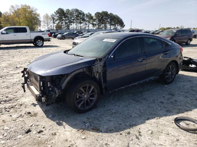 19XFC1F77LE014422 - 2020 HONDA CIVIC EXL BLUE photo 1