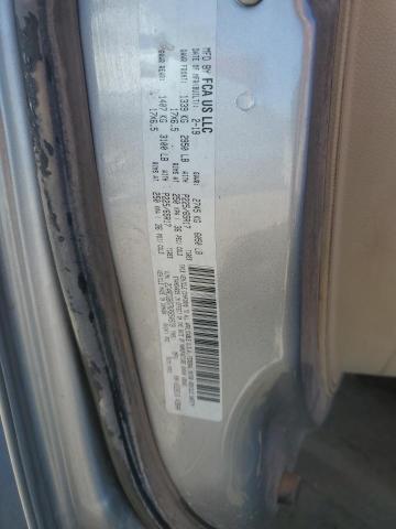 2C4RDGBG7KR654579 - 2019 DODGE GRAND CARA SE SILVER photo 12