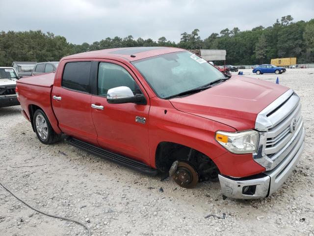 5TFGY5F17EX148827 - 2014 TOYOTA TUNDRA CREWMAX PLATINUM 红色 照片 4