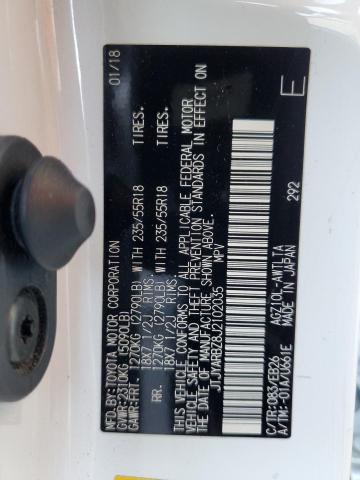 JTJYARBZ8J2102035 - 2018 LEXUS NX 300 BASE თეთრი ფოტო 13