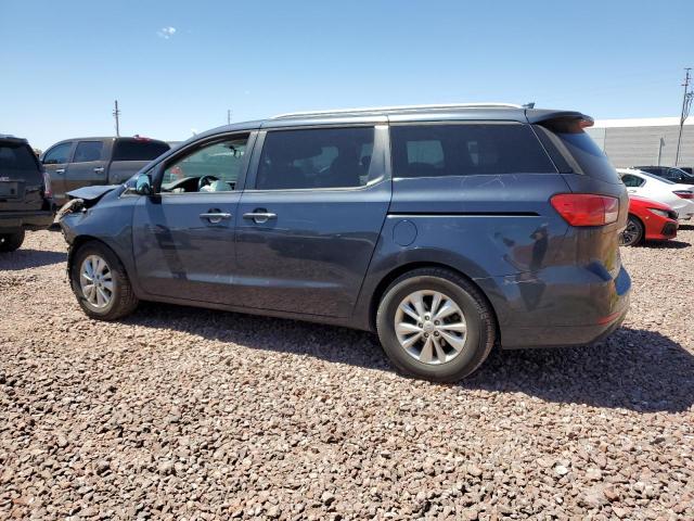 KNDMB5C17H6268503 - 2017 KIA SEDONA LX BLUE photo 2