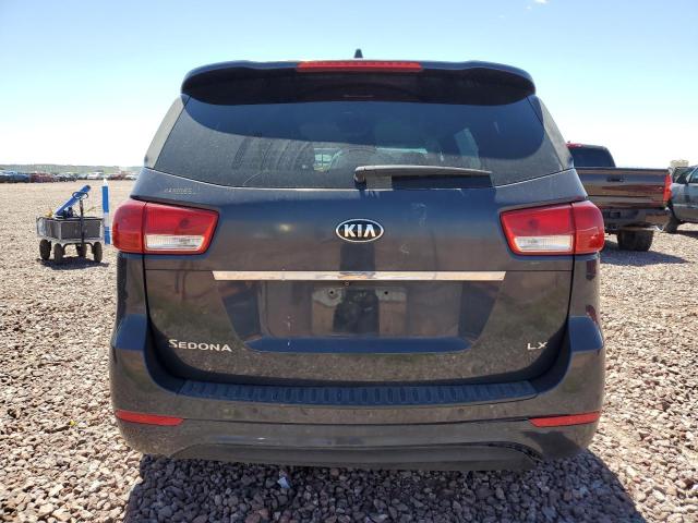 KNDMB5C17H6268503 - 2017 KIA SEDONA LX BLUE photo 6