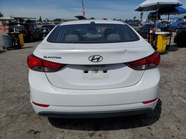 5NPDH4AE9GH702603 - 2016 HYUNDAI ELANTRA SE WHITE photo 6