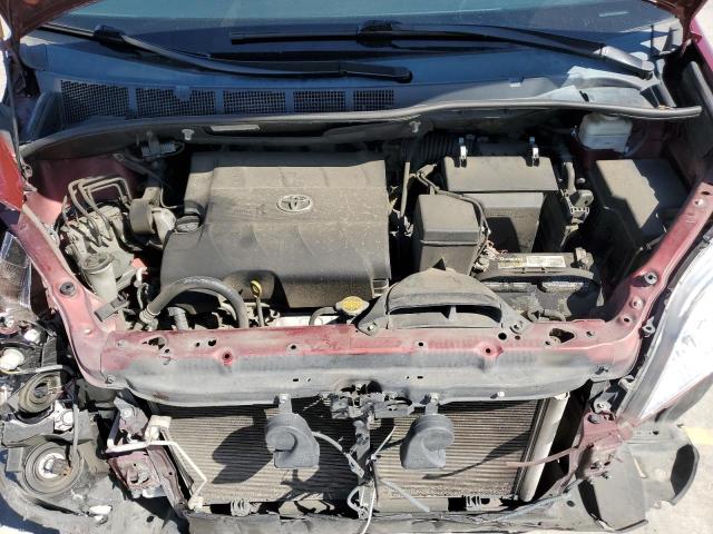 5TDKK3DC4ES469489 - 2014 TOYOTA SIENNA LE MAROON photo 12