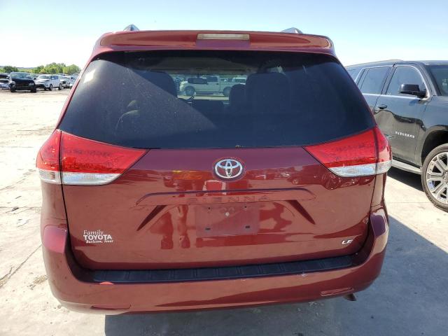 5TDKK3DC4ES469489 - 2014 TOYOTA SIENNA LE MAROON photo 6