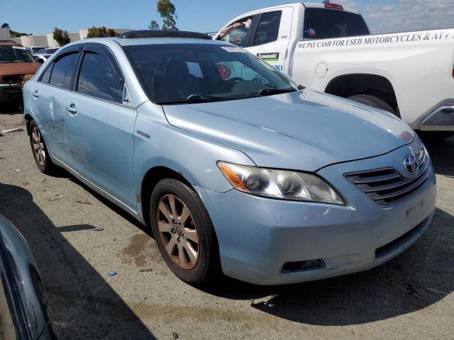 4T1BB46K38U038499 - 2008 TOYOTA CAMRY HYBRID BLUE photo 4