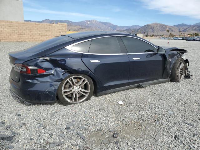 5YJSA1H18EFP54118 - 2014 TESLA MODEL S ლურჯი ფოტო 3