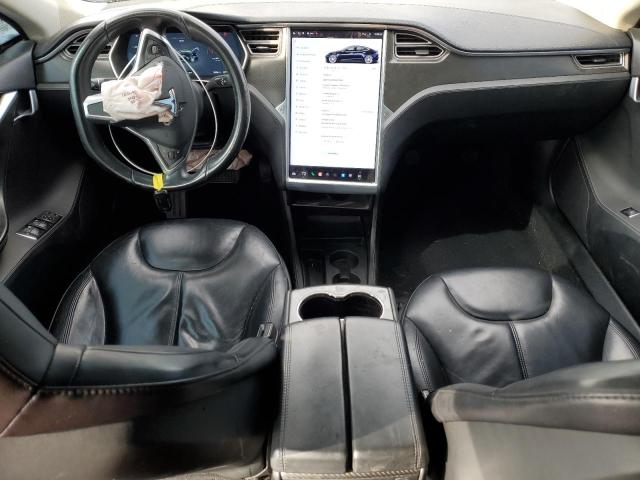 5YJSA1H18EFP54118 - 2014 TESLA MODEL S ლურჯი ფოტო 8