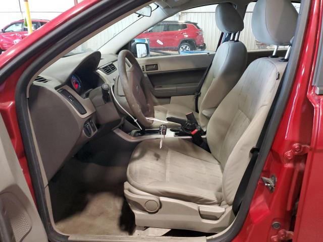 1FAHP3FN9AW189402 - 2010 FORD FOCUS SE RED photo 7