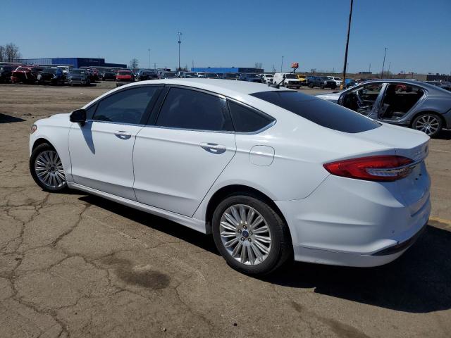 3FA6P0LU6HR344650 - 2017 FORD FUSION SE HYBRID WHITE photo 2