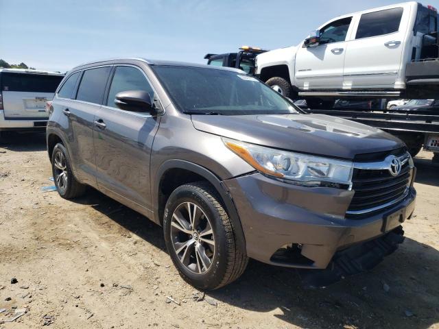 5TDKKRFHXGS140598 - 2016 TOYOTA HIGHLANDER XLE GRAY photo 4