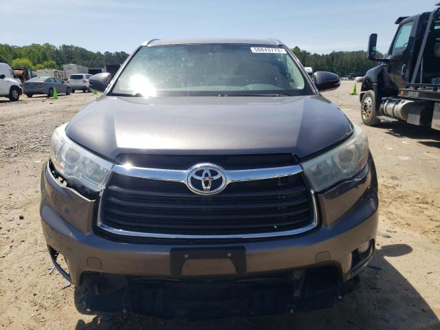 5TDKKRFHXGS140598 - 2016 TOYOTA HIGHLANDER XLE GRAY photo 5