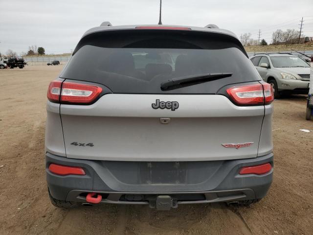 1C4PJMBS4GW205443 - 2016 JEEP CHEROKEE TRAILHAWK SILVER photo 6