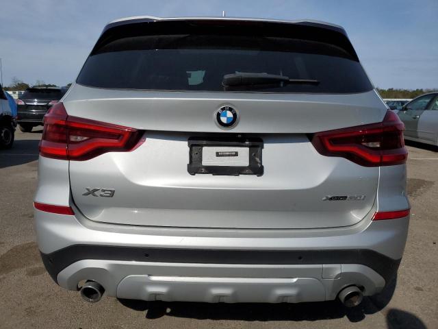 5UXTR9C50KLE21296 - 2019 BMW X3 XDRIVE30I SILVER photo 6