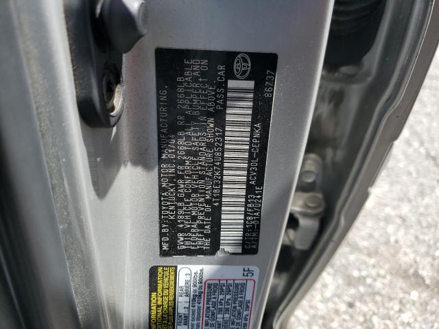 4T1BE32K74U852317 - 2004 TOYOTA CAMRY LE SILVER photo 12