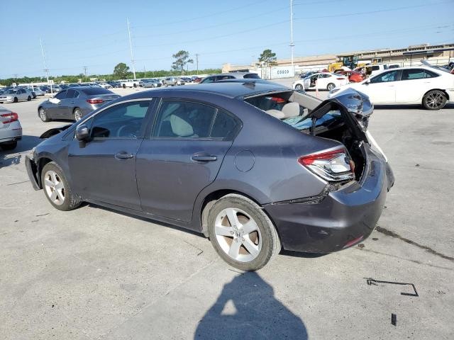 2HGFB2F59EH532435 - 2014 HONDA CIVIC LX GRAY photo 2