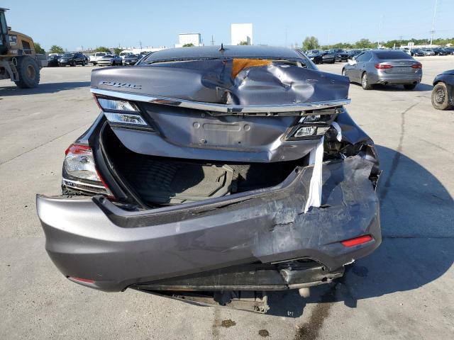 2HGFB2F59EH532435 - 2014 HONDA CIVIC LX GRAY photo 6