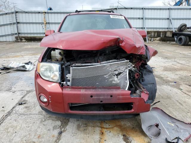 1FMCU9EG3CKA37141 - 2012 FORD ESCAPE LIMITED RED photo 5