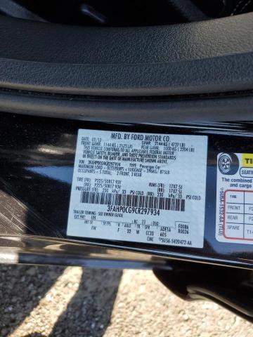 3FAHP0CG9CR297934 - 2012 FORD FUSION SEL BLACK photo 12