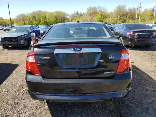 3FAHP0CG9CR297934 - 2012 FORD FUSION SEL BLACK photo 6