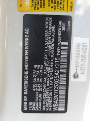 WBA3V7C5XG5A27315 - 2016 BMW 428 I SULEV WHITE photo 12