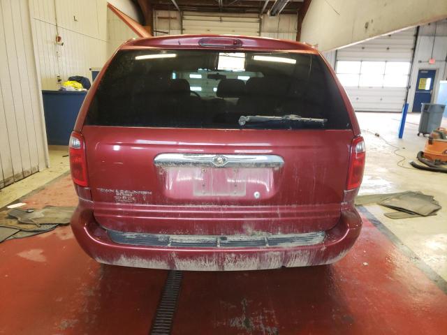 1A4GJ45RX7B200029 - 2007 CHRYSLER TOWN & COU LX RED photo 6