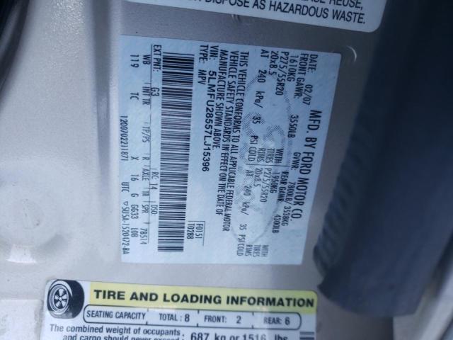 5LMFU28557LJ15396 - 2007 LINCOLN NAVIGATOR 棕色 照片 14