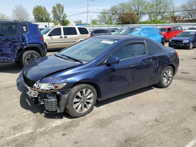 2HGFG12879H529972 - 2009 HONDA CIVIC EX BLUE photo 1