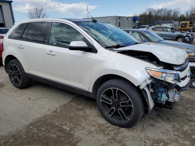 2FMDK4JC6EBB34119 - 2014 FORD EDGE SEL WHITE photo 4