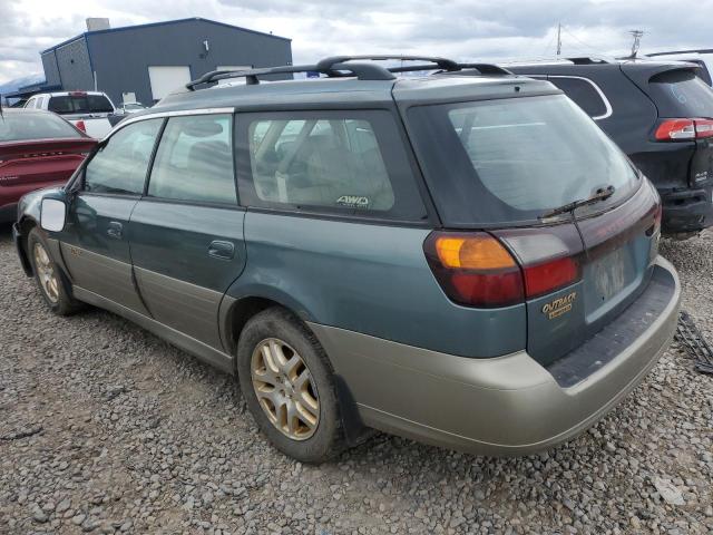 4S3BH686127661401 - 2002 SUBARU OUTBACK OUTBACK LIMITED TEAL photo 2
