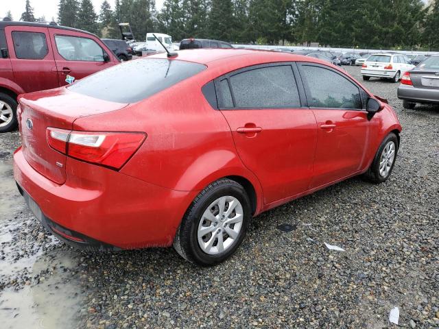 KNADM4A30D6123982 - 2013 KIA RIO LX RED photo 3