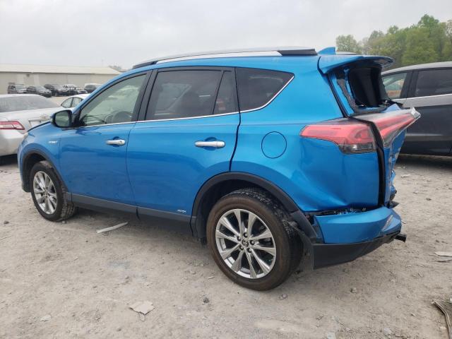 JTMDJREV9HD129382 - 2017 TOYOTA RAV4 LIMITED BLUE photo 2