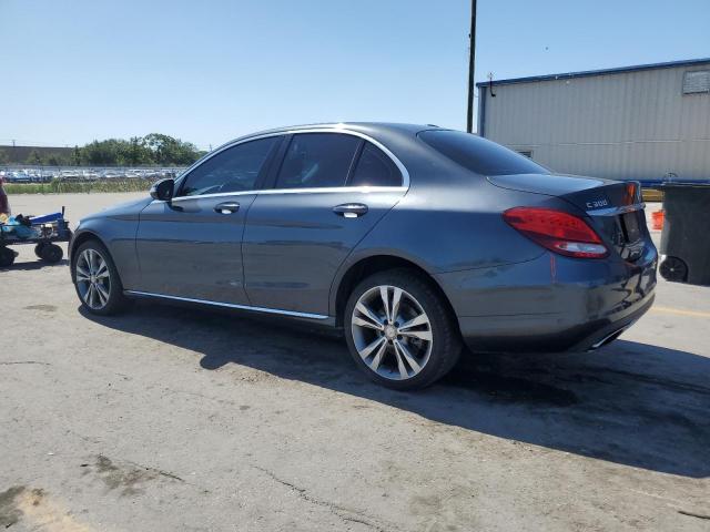 55SWF4KB3FU024610 - 2015 MERCEDES-BENZ C 300 4MATIC GRAY photo 2