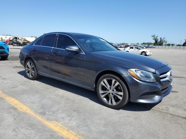 55SWF4KB3FU024610 - 2015 MERCEDES-BENZ C 300 4MATIC GRAY photo 4