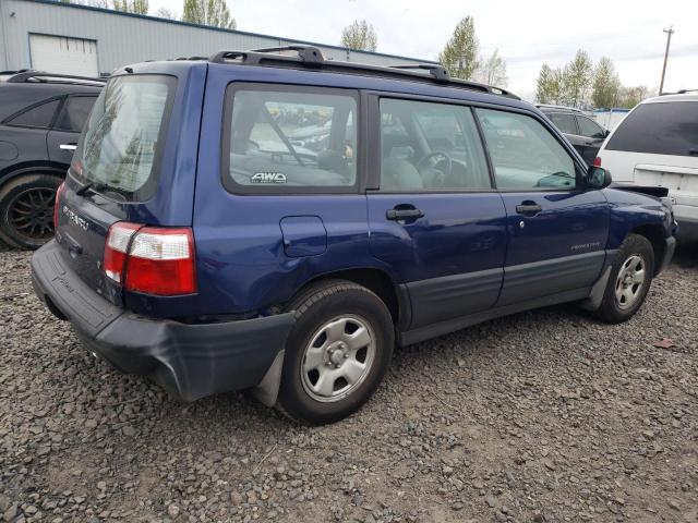 JF1SF63582H753416 - 2002 SUBARU FORESTER L BLUE photo 3