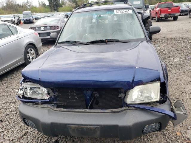 JF1SF63582H753416 - 2002 SUBARU FORESTER L BLUE photo 5