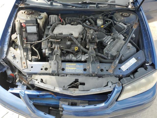 2G1WF52E659140526 - 2005 CHEVROLET IMPALA BLUE photo 11