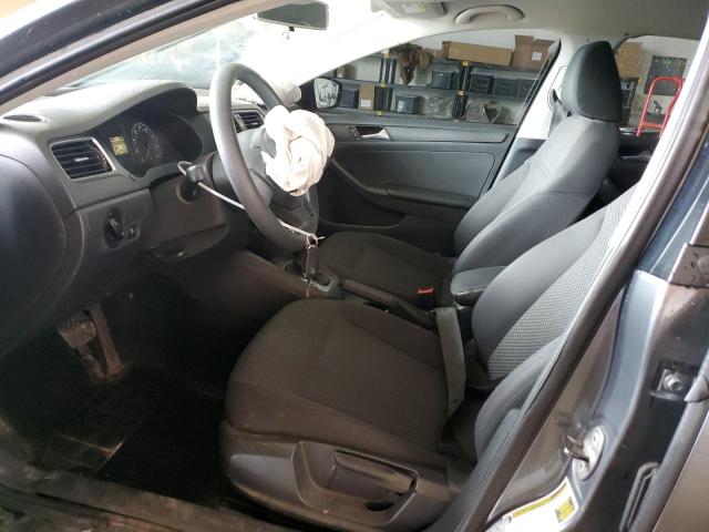 3VW2K7AJ3EM333815 - 2014 VOLKSWAGEN JETTA BASE Գրաֆիտ լուսանկար 7