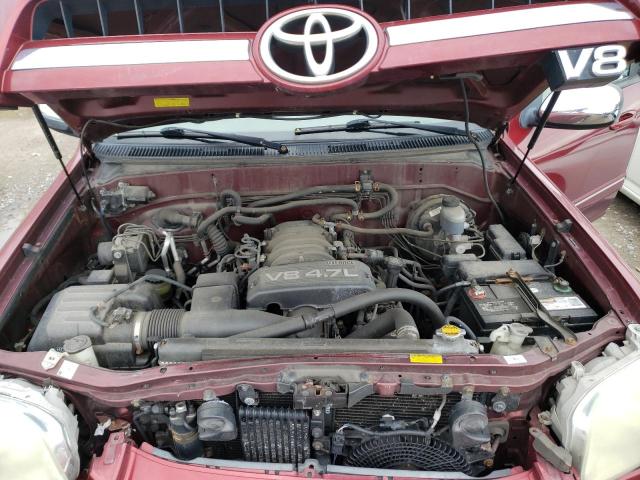 5TDBT48A27S280936 - 2007 TOYOTA SEQUOIA LIMITED RED photo 12