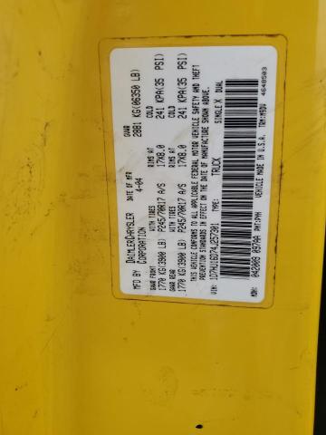 1D7HU16D74J257301 - 2004 DODGE RAM 1500 ST YELLOW photo 12