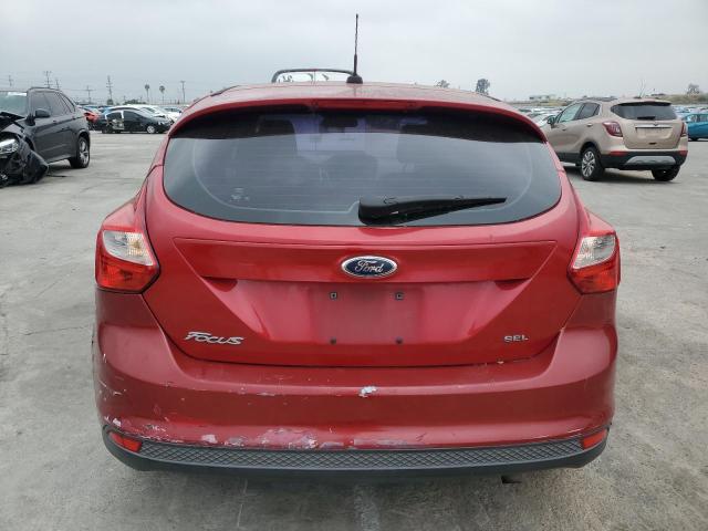 1FAHP3M21CL315507 - 2012 FORD FOCUS SEL RED photo 6