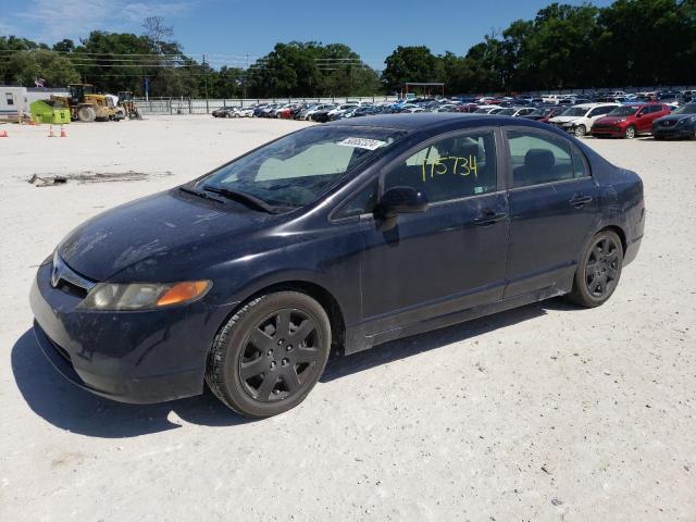 1HGFA16527L041112 - 2007 HONDA CIVIC LX BLUE photo 1