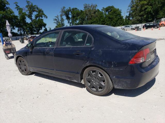 1HGFA16527L041112 - 2007 HONDA CIVIC LX BLUE photo 2