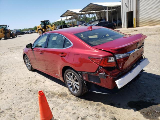 JTHBW1GG8G2113806 - 2016 LEXUS ES 300H BURGUNDY photo 2